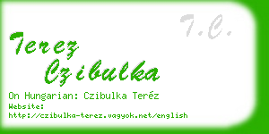 terez czibulka business card