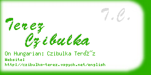 terez czibulka business card